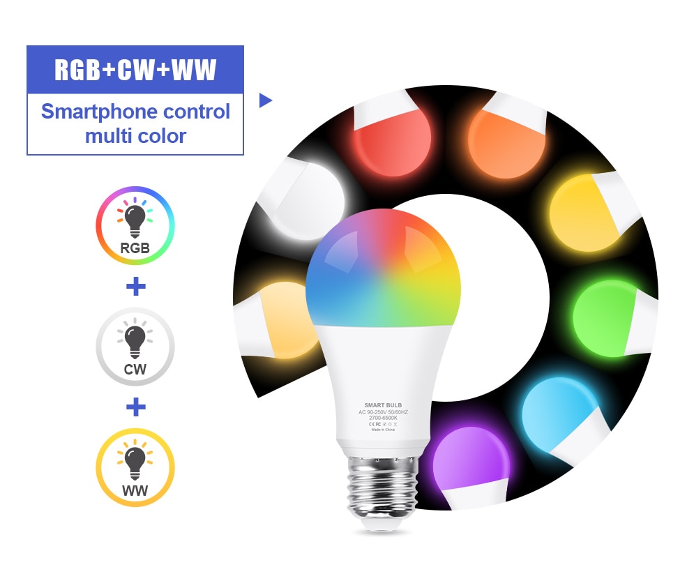 12W / 15W Wi-Fi Smart Light Bulb
